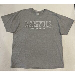 Vintage Oarsman Maryville University Shirt Mens 2XL Gray Short Sleeve‎